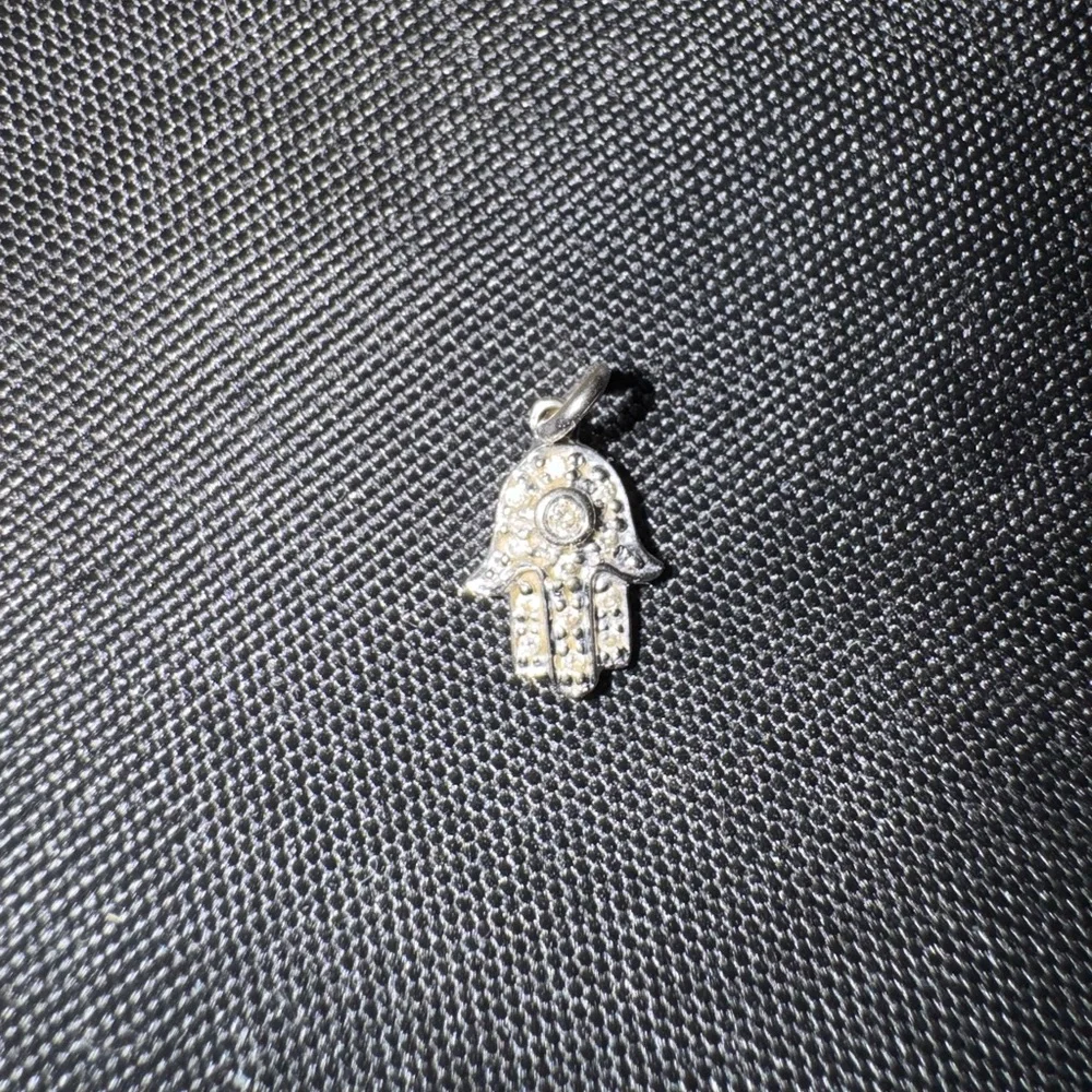 Sydney Evan 14k White Gold & Diamond Hamsa Small Charm - Picture 6 of 12